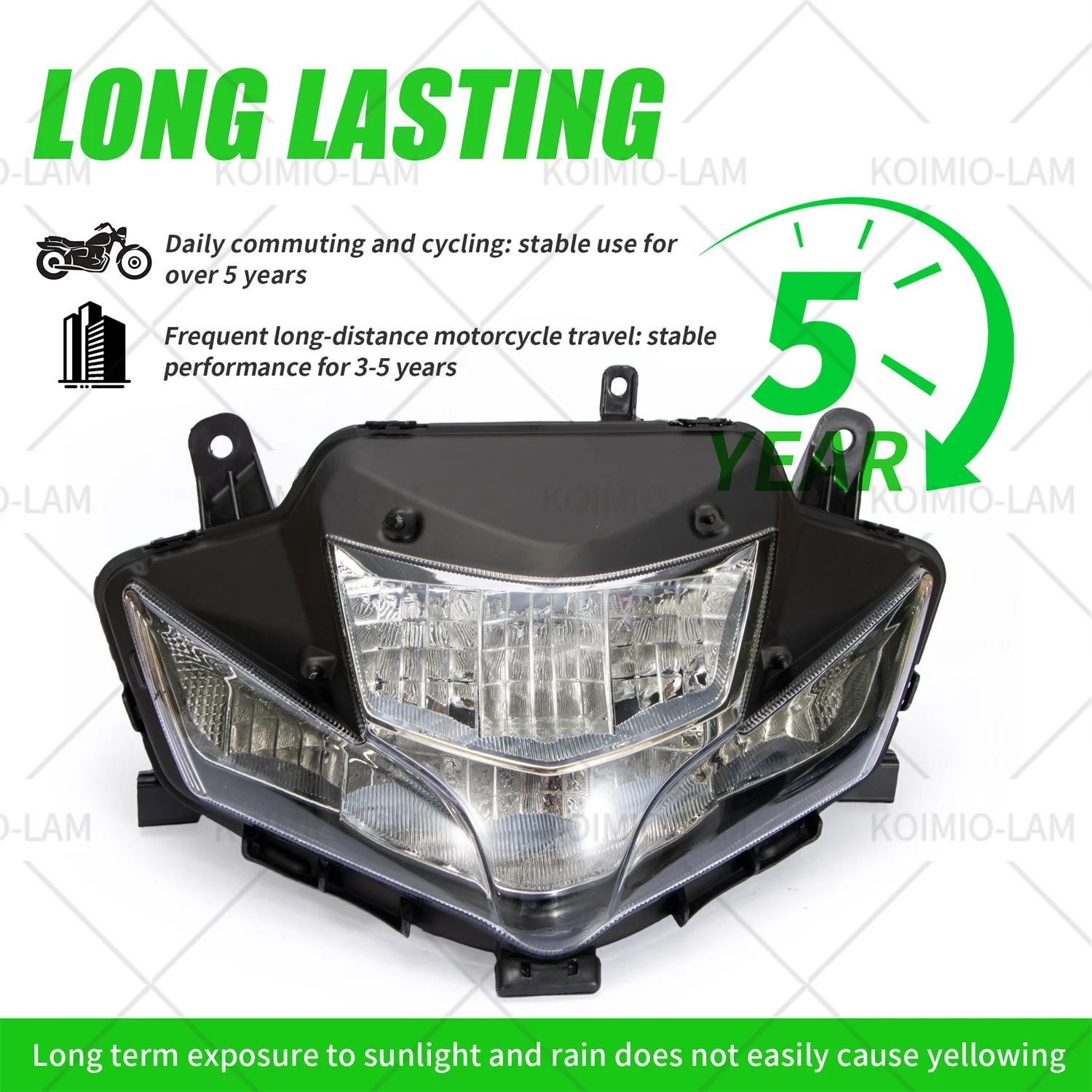 For Suzuki Gixxer SF 150 250 2020-2026 LED Headlight Motorcycle Full Face Headlamp Assembly with High Low Beam DRL view 4