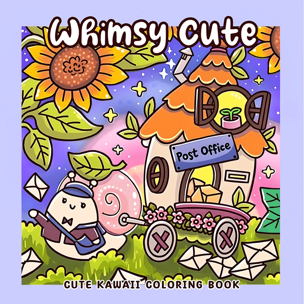 

Whimsy Cute Bold-easy Patterns Coloring Book for Adults Cute Drawing Book Perfect Painting Gift for Party and Birthday