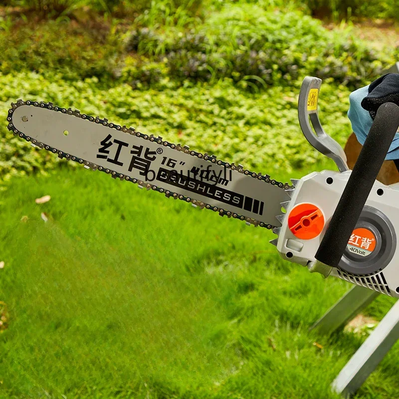 4yj15 Household saw tree handheld charging high power brushless motor outdoor electric chain logging saw