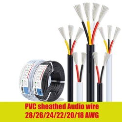 Electronic Wire 7 6 5 4 3 2 Core Sheathed Cable 28 26 24 20 18 22AWG Electrical Wire For Speaker LED Strip Solar Battery DIY