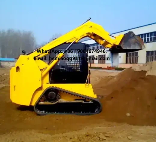 

Durable TS100 Tracked Skid Steer Track Loader Skid Steer with Rock Grab