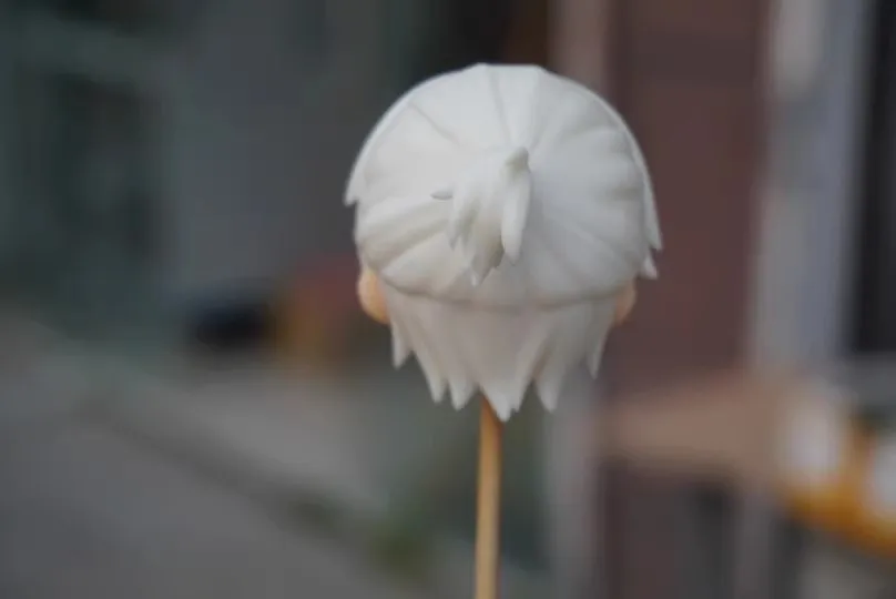 Bjd cabeça escudo luz e noite sariel artesanal ob11 placa de cabelo destacável branco modelo brinquedo acessórios cosplay