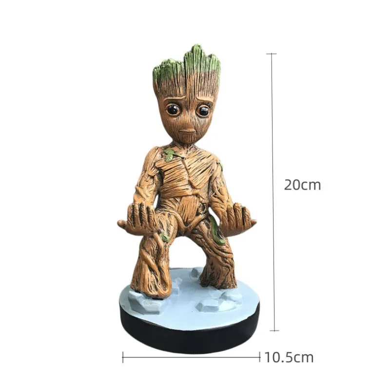 Tree Man Game Console Controller Stand Black Warrior Stand Cartoon Anime Creative Phone Storage Stand Pendant Desktop Decoration