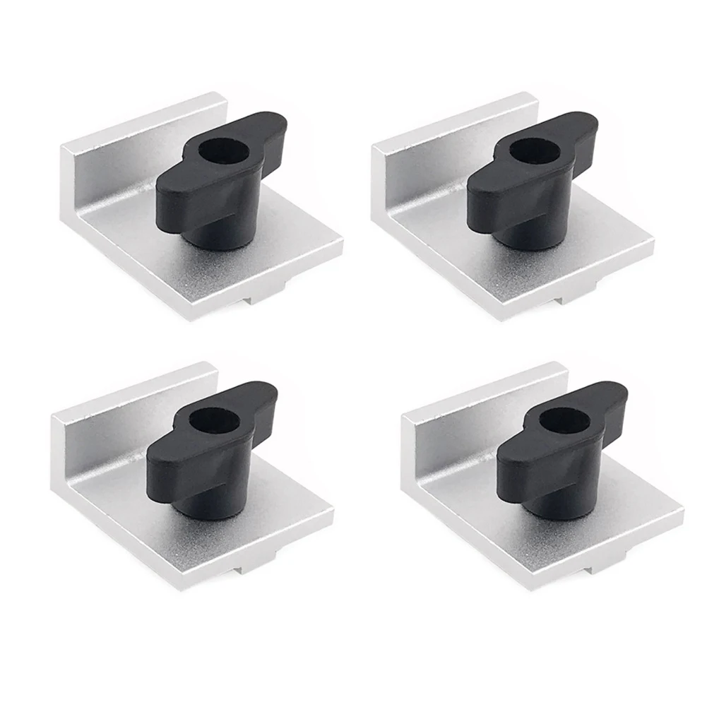 4PCS Bi-Directional Stop Kit T Track Stop Block For Woodworking Table System CNC Machining Tool Accessories