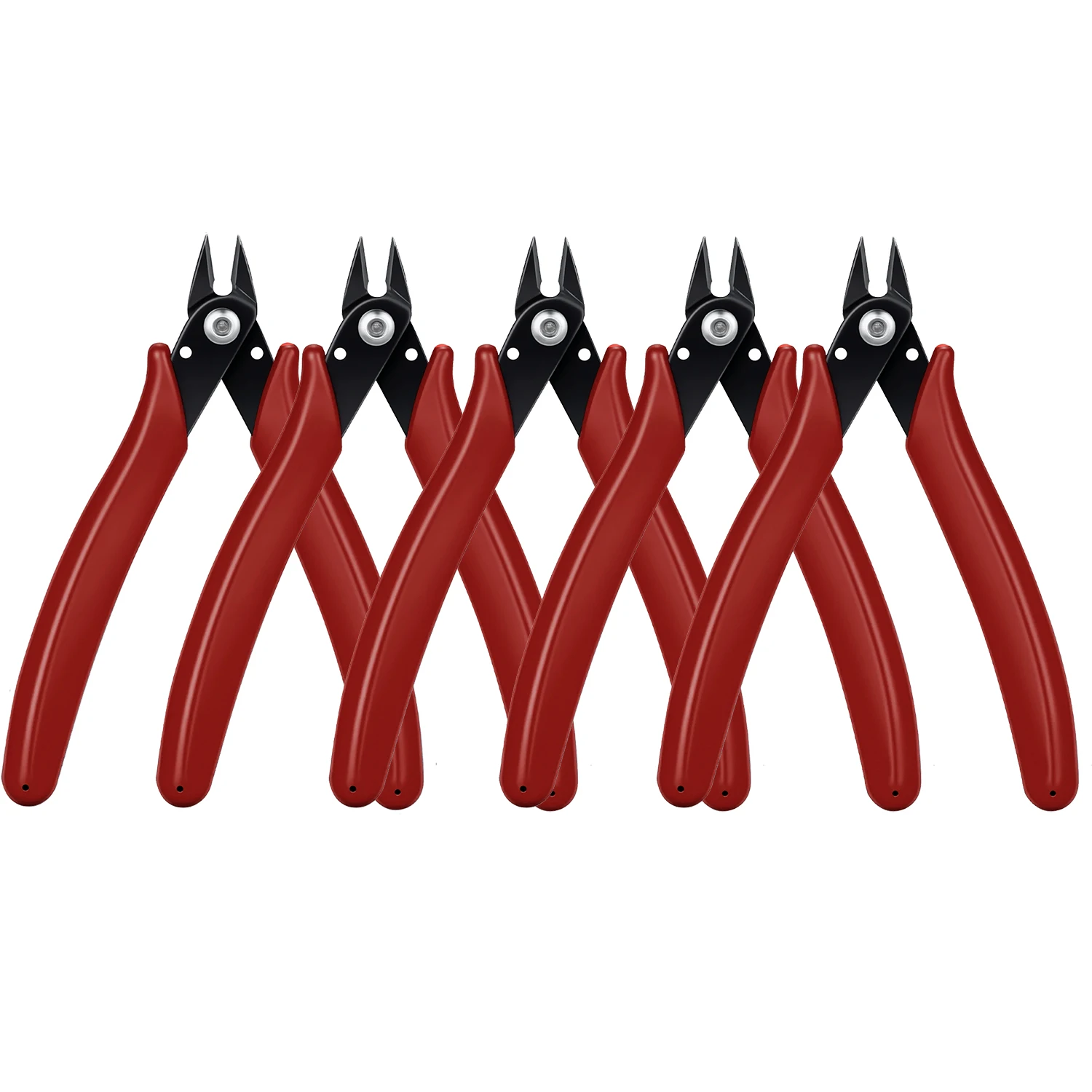 Jewelry Precision Micro Wire Cutters High Carbon Steel Flush Side Cutting Pliers Anti-slip Handle Diagonal Nipper for Jewelry