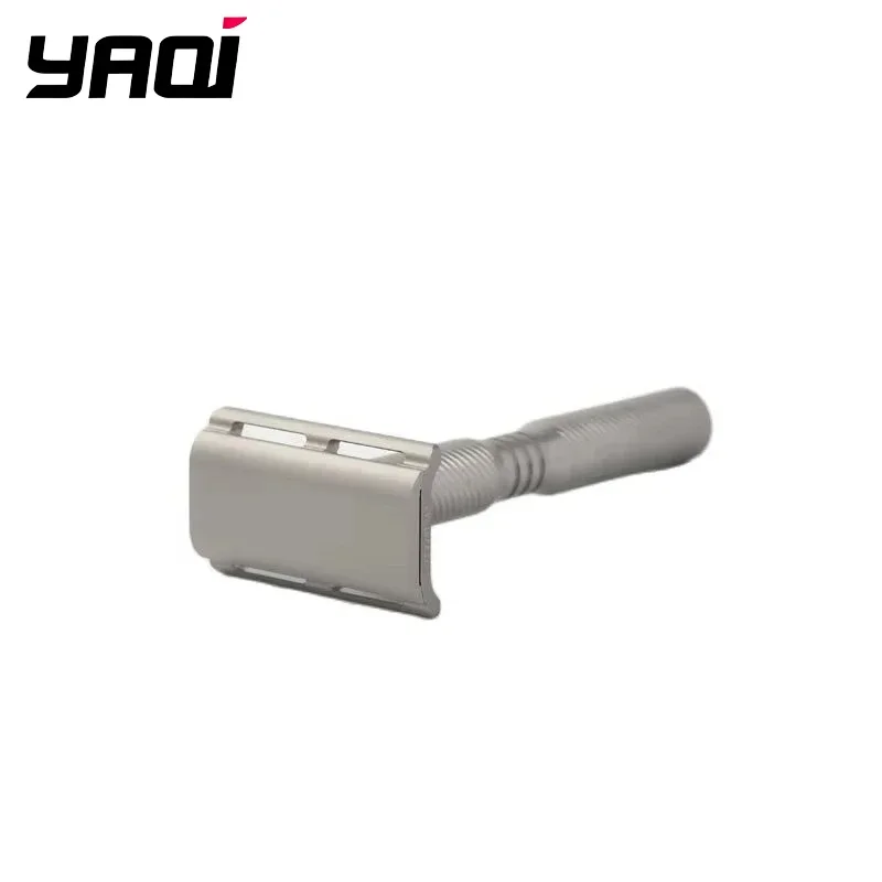 2026 Flash Sale！YAQI Ghost Multiple Thread Pattern Titanium Lightweight Safety Razor for Smooth Shaving