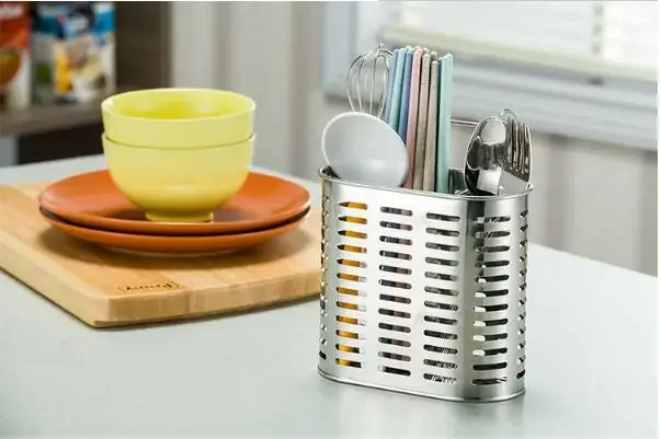 الفولاذ المقاوم للصدأ عيدان رف معلق قفص تجفيف المطبخ المنزلية متعددة الوظائف عيدان أنبوب سلة OK 0558 #4