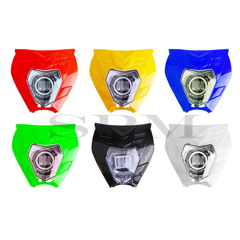 

Motorcycle Universal LED Headlight Headlamp Head Light Supermoto Fairing For Motocross Dirt Bike Enduro Modification Accessories