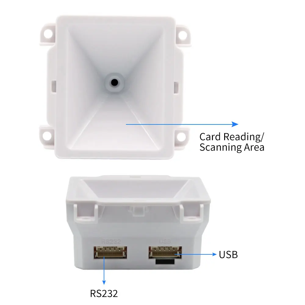 2D Barcode Scanner Bar QR Code Reader USB RS232 Interface Embedded Mounted Reader for Multiple Use Scenarios