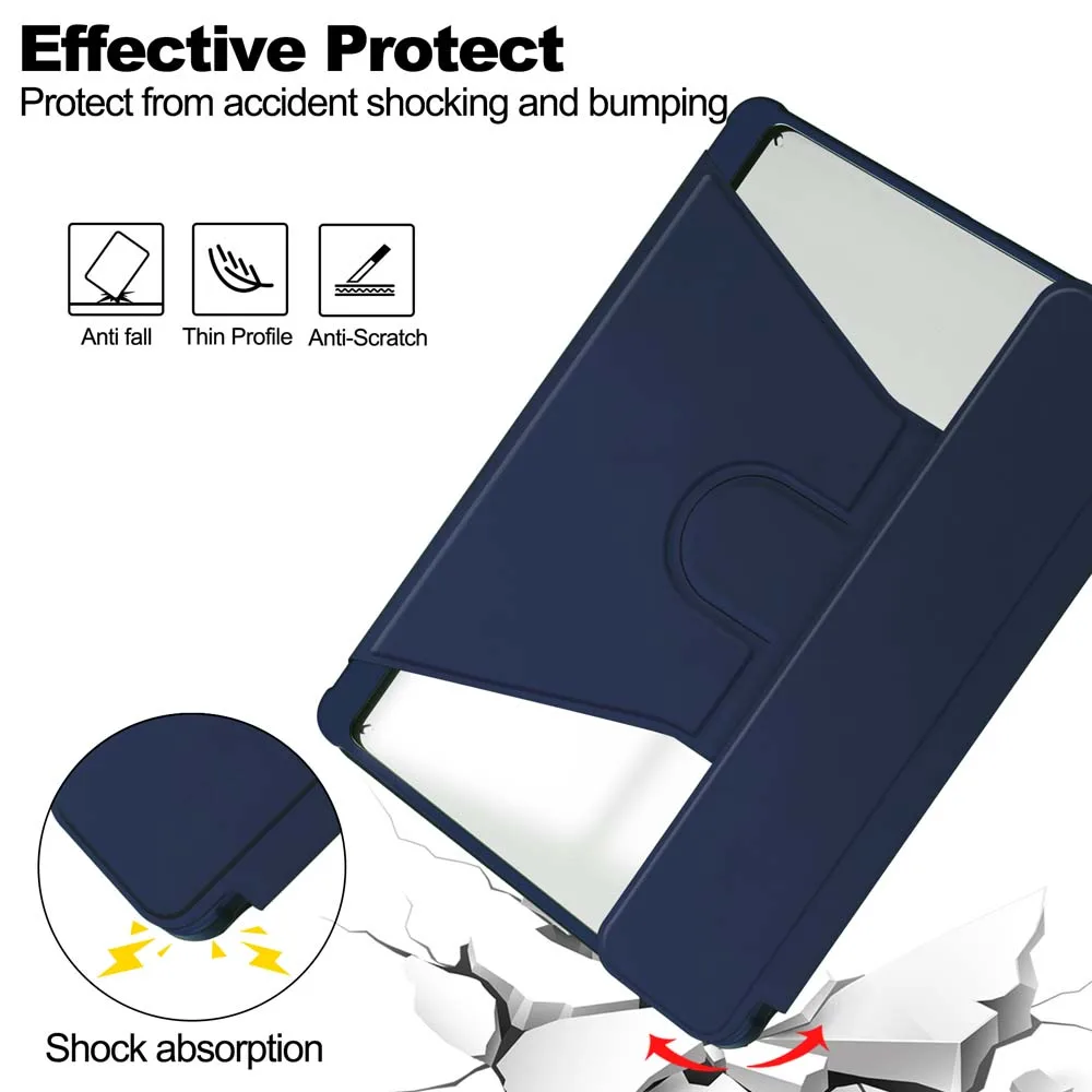 Étui pour Samsung Galaxy Tab S9 FE, avec clavier Bluetooth, support rotatif, manchon rabat magnétique, Anti-chute, couverture complète avec fente pour stylo