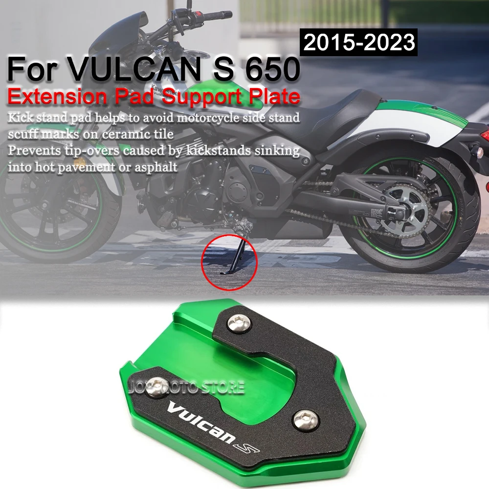 

For Vulcan s 650 15-23 Motorcycle Kickstand Foot Side Stand Extension Pad Support Plate