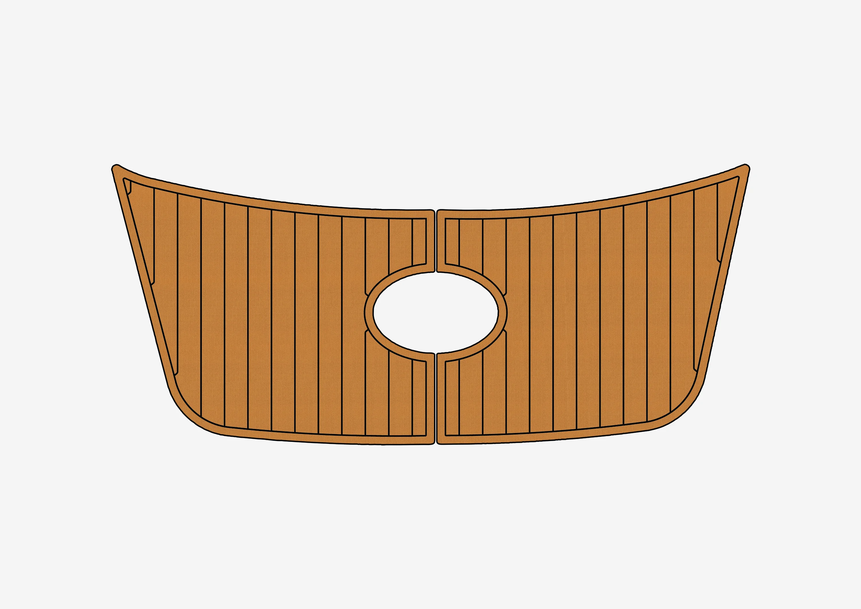 Eva foam Fuax teak seadek marine floor For 1998-2001 Cobalt 25 LS ESP Swim platform 1/4