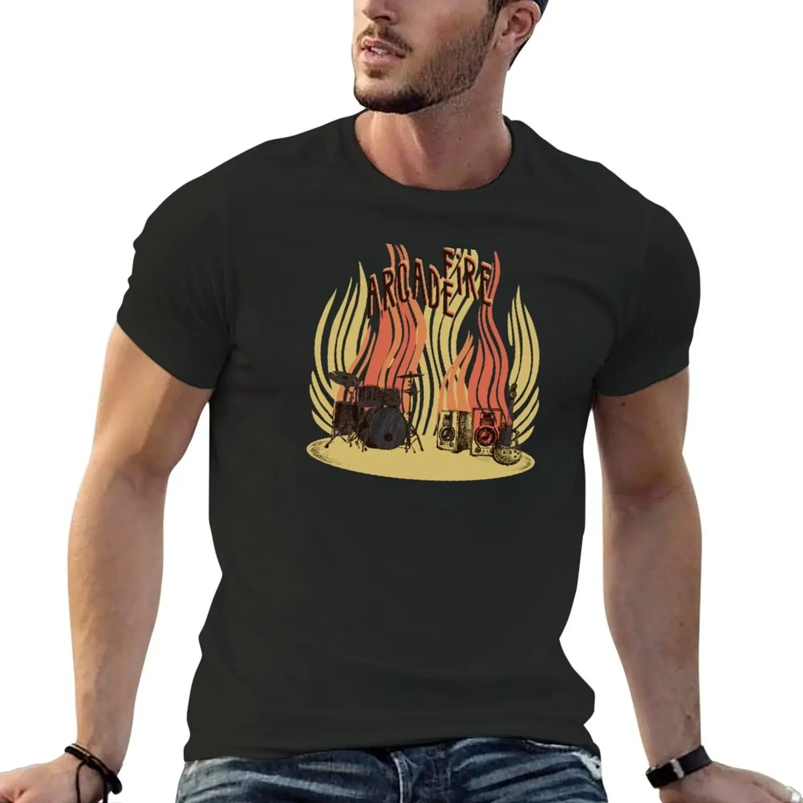 

The Arcade Fire T-Shirt quick drying oversize t-shirts man anime clothes outfits for men