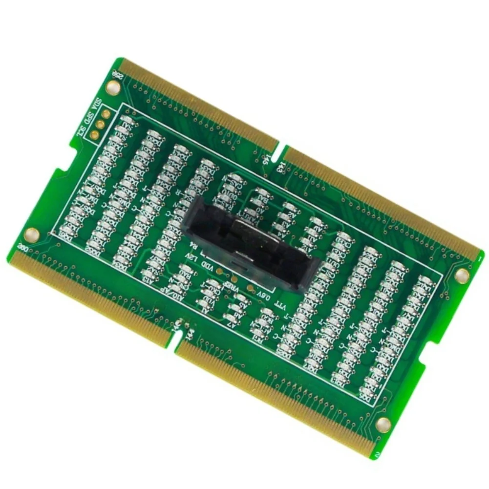 DR4 DDR3 SO-DIMM Memory Slot Tester Card Diagnose Circuit Issues For Laptop DDR4 DDR3 SO-DIMM Memory Slot LED Tester Card