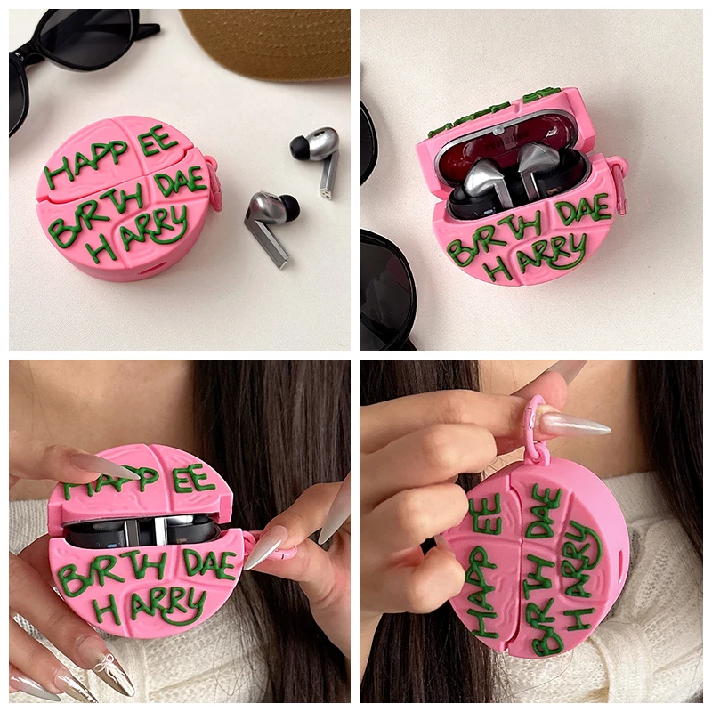 Funda de dibujos animados de Galaxy Buds 3 Pro para Samsung Galaxy Buds 3, bonita decoración para auriculares Samsung Buds3, Funda de carga, pastel creativo