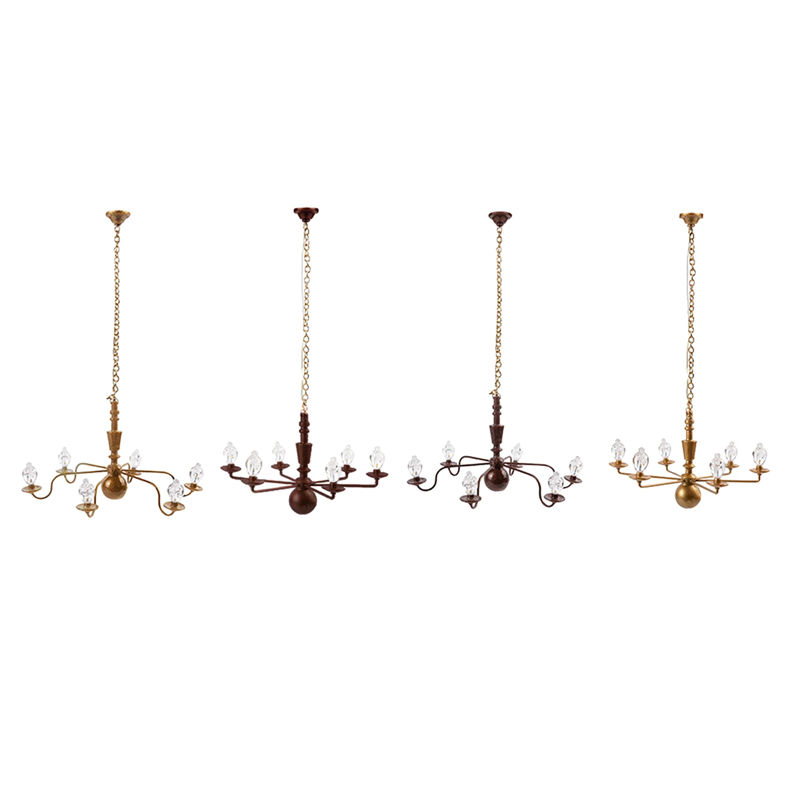 

1:87 HO Scale Metal Crystal Hanging Ceiling Lamp Ceiling Lamps White Lights for DIY Architecture Model Materials