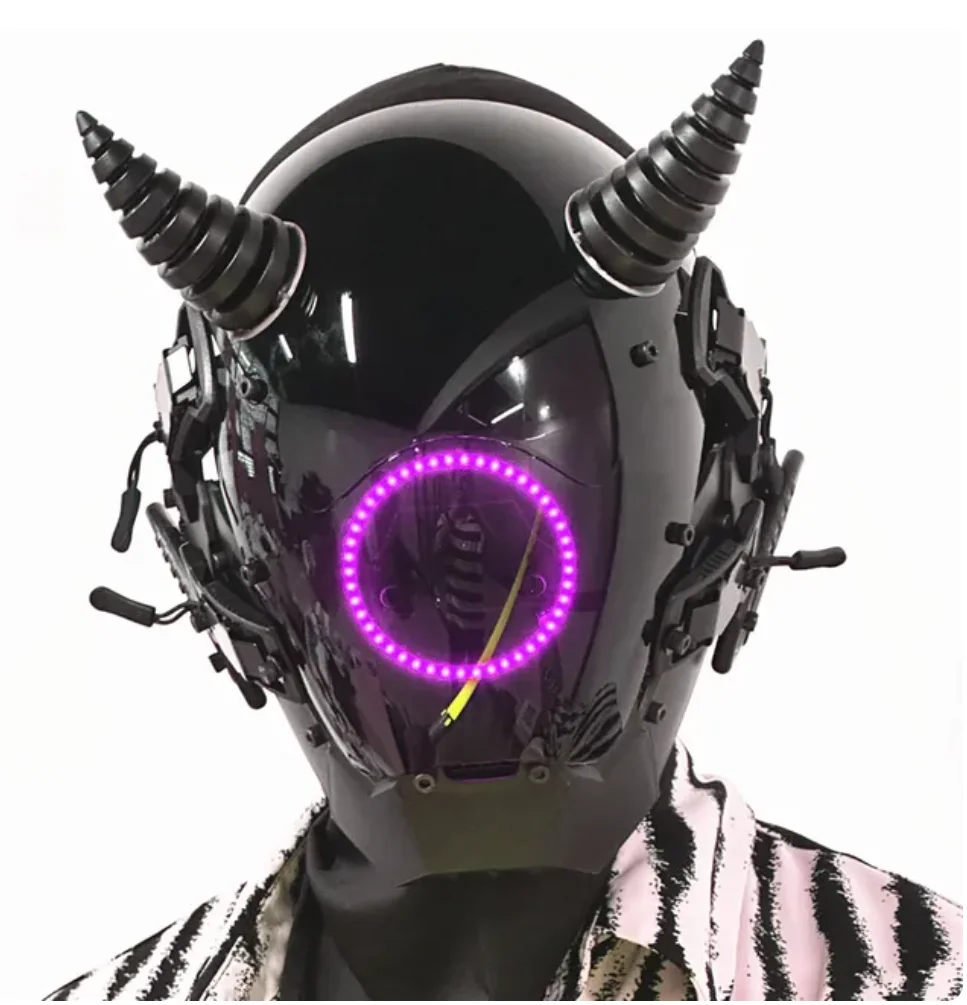 Máscara Cyberpunk para *: Elegantes * LED de * Gótico * * a * - Ideal para Halloween y Adiciones a Disfraces * de Máscara Cyberpunk para *: Elegantes * LED de * Gótico * * a * - Ideal para Halloween y Adiciones a Disfraces * de