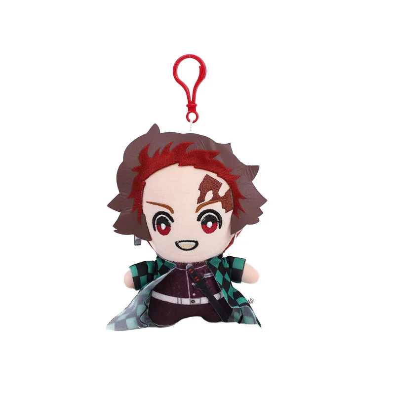 15cm Demon Slayer Plush Stuffed Toys Kamado Tanjirou Nezuko Anime Figure Keychain Pendant Kawaii Manga Dolls Kids Birthday Gifts