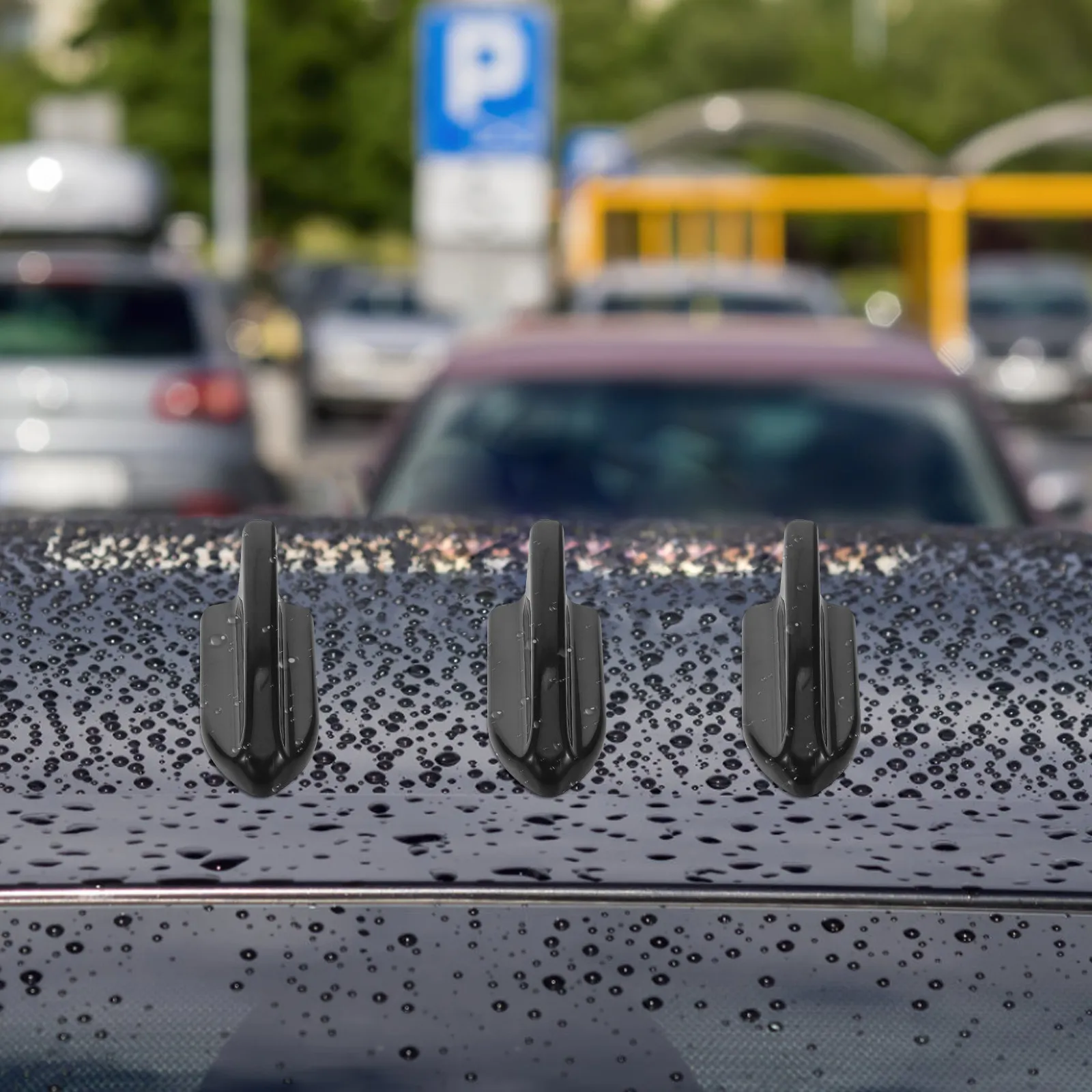 

10Pcs Fin Car Antenna Decorative Adhesive Roof Antenna for Sedan Suv Signal Boost Stylish Sporty Auto