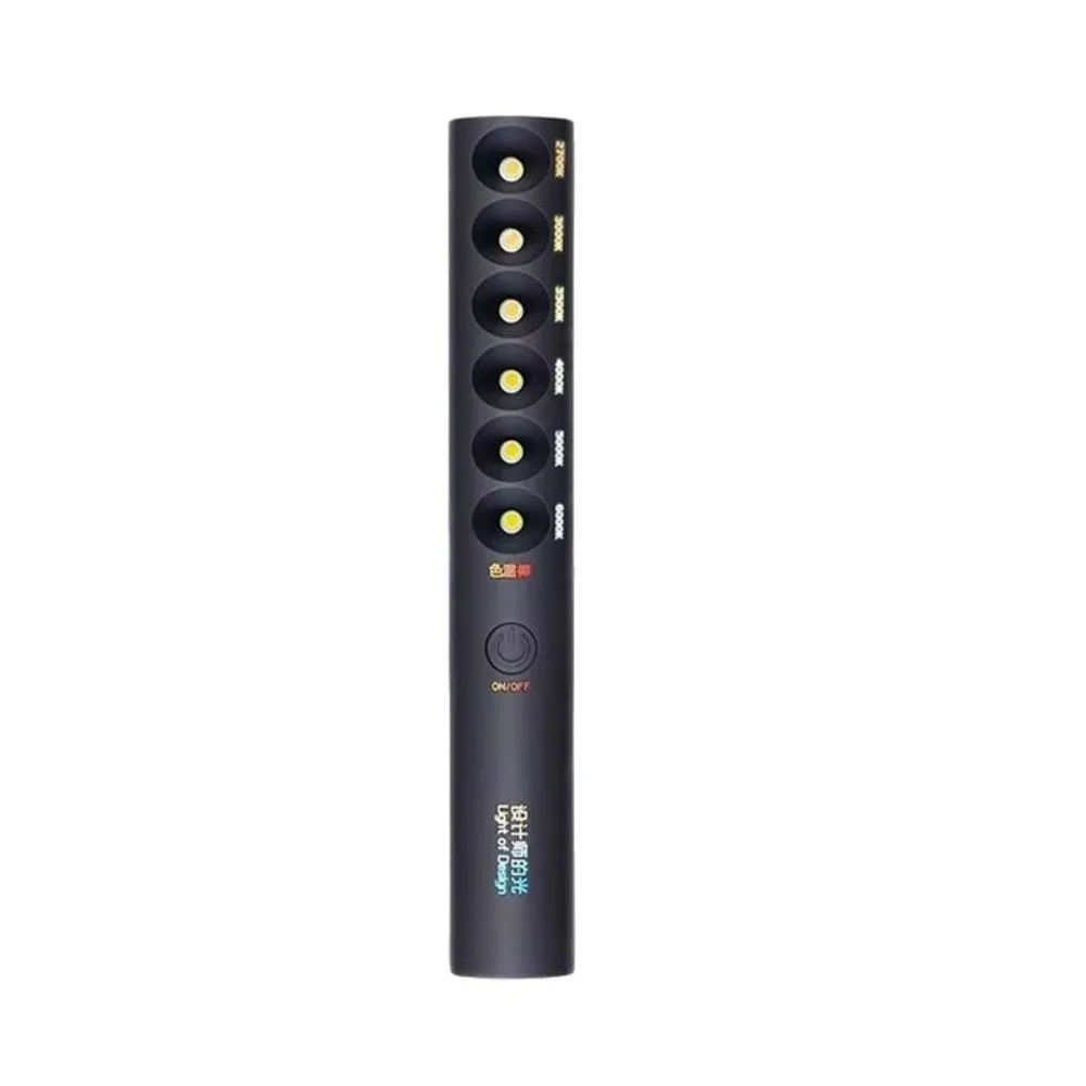 

Spotlight Portable Color Temperature Stick Multifunction Rechargeable Designer's Light 6 Modes Handheld