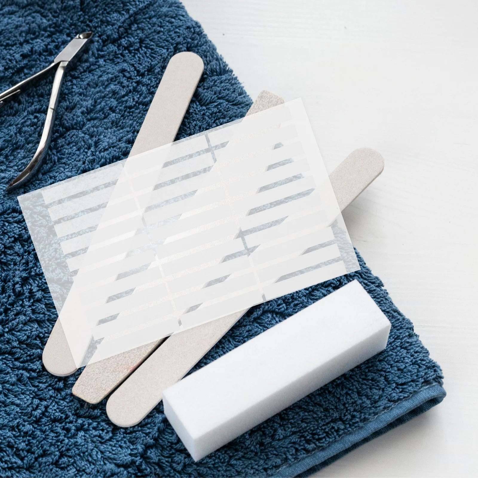 Cinta adhesiva de doble cara portátil, pegamento de gelatina transparente para presionar en las uñas, Kit de herramientas de manicura para reparación de uñas artificiales, 10 Uds.