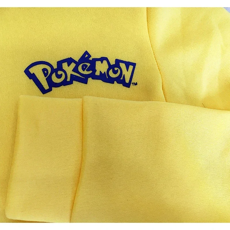 Pokemon Yellow Pikachu Sweatshirt Hoodies Cartoon Printed Clothe Sweatshirt Women Hooded Spring Autumn Winter Casual Long Sleeve