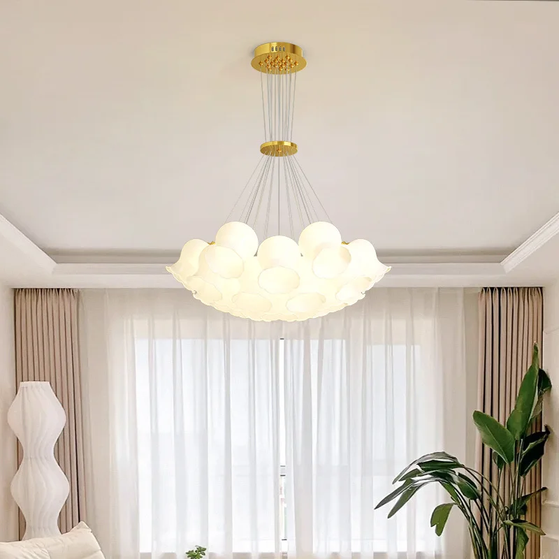 Creative Lily Of The Valley Living Room Chandelier Modern Simple LED E14 Pendant Lights Restaurant Bedroom Warm Lighting Light