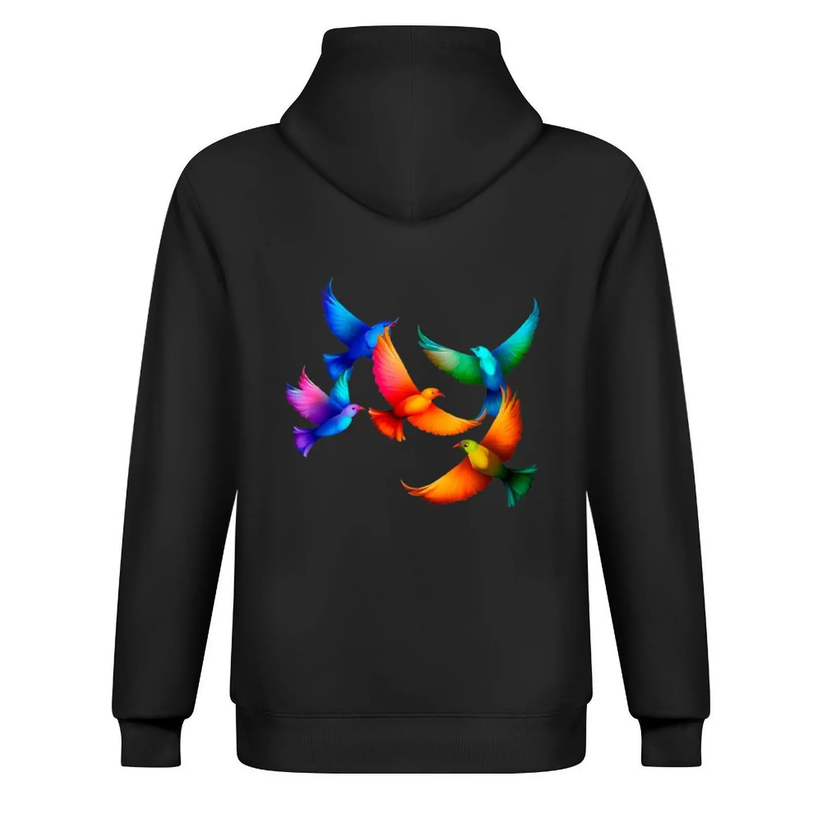 ملابس جمالية بغطاء للرأس على شكل طيور ملونة للرجال ملابس أنيمي ملابس أنيمي بقلنسوة كبيرة الحجم