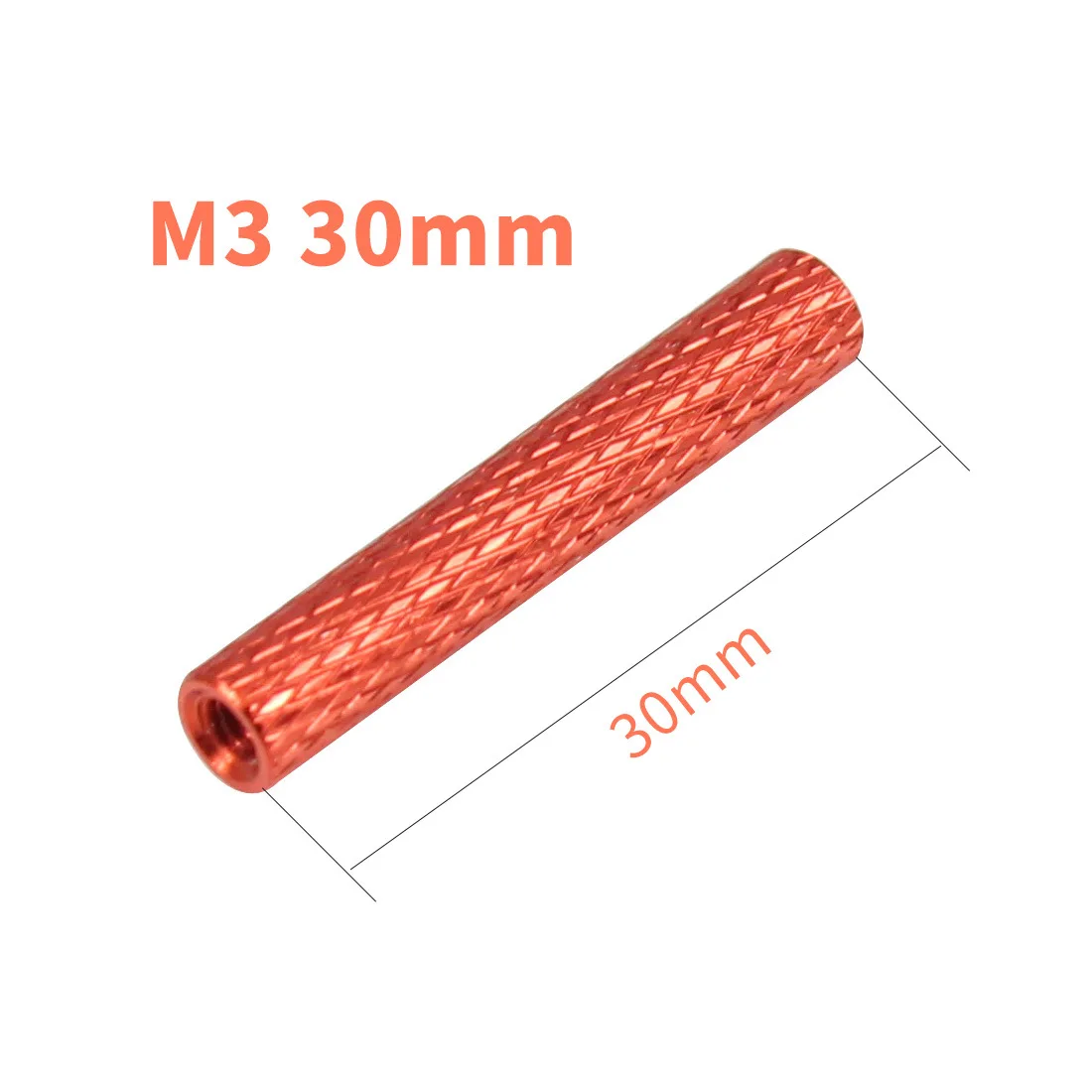 100Pcs ultra-light reticulated aluminum column, inner teeth M3 corn pattern aluminum pipe connection column, crossing machine dr