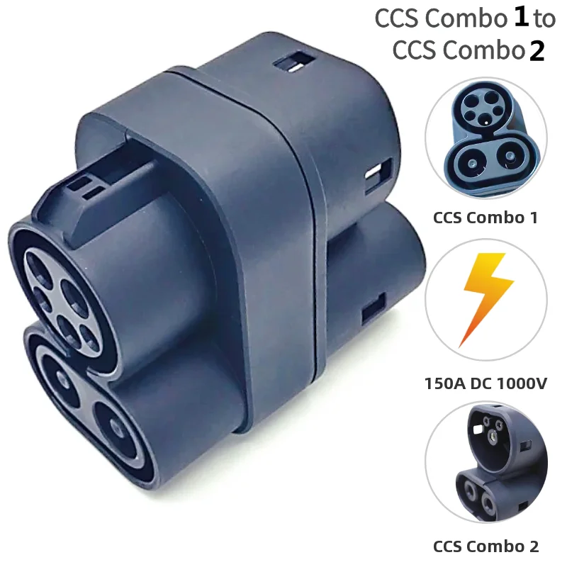 J1772 150A Combo 1 to CCS Combo 2 Plug fast charging EV Adaptor