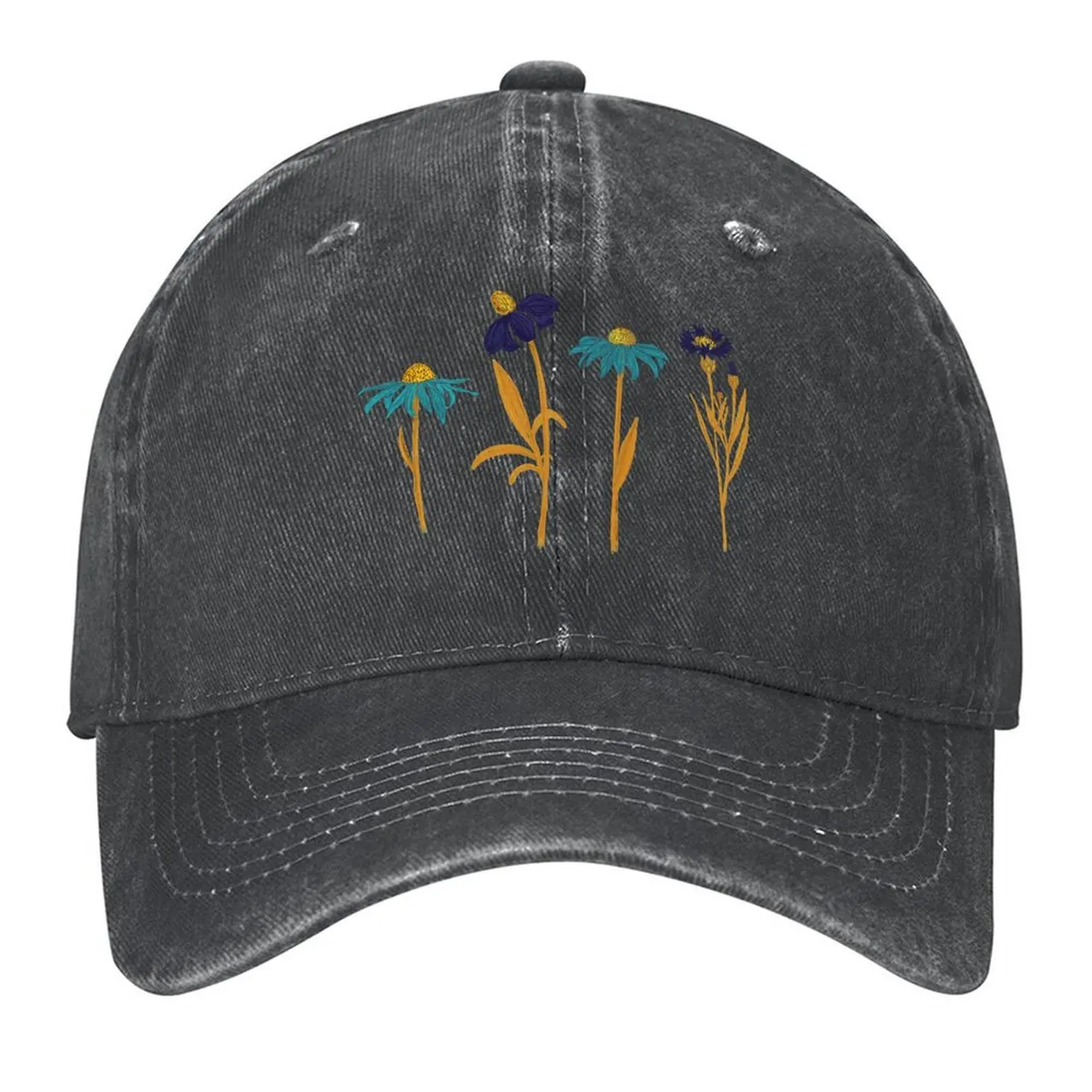 

Wild Field Flowers Baseball Cap Sun Cap tea Hat New Hat Sports Cap Men Women's