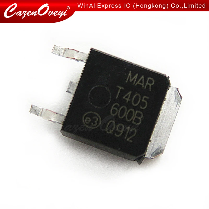 10pcs/lot T405-600B TO-252 T405600B T405-600 Triac 4 Amp 600 Volt New original   fast delivery In Stock