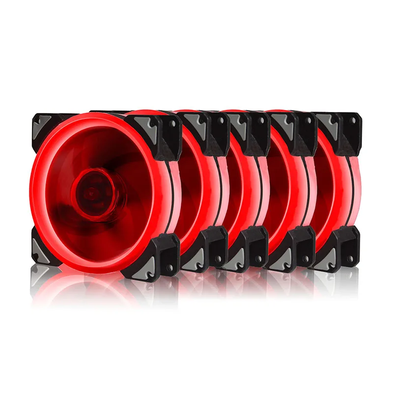 Dc 12v 9225 92mm led fã 92x92x25mm duplo halo led fã 4pin com controle de temperatura cpu gpu computador caso ventilador mais frio