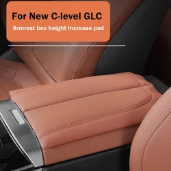 Center Console Armrest Box Cover Pad For Mercedes Benz C GLC Class W206 X254 Leather Anti-Scratch Armrest Cushion