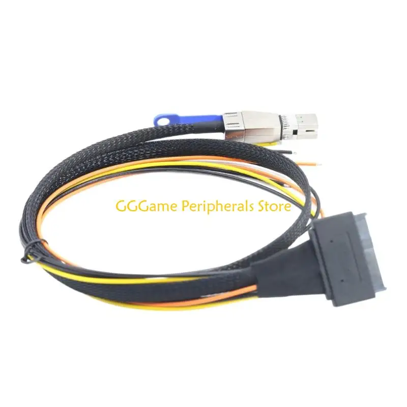 U55B Flexible SFF-8644 to SFF-8639 External Adapter with Power Supply OPEN Cable