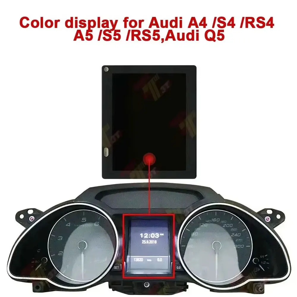 Color Display For Audi SQ5 A4 S4 RS4 A5 S5 RS5 Q5 Magneti Marelli Car Replacement Screen for Vehicle
