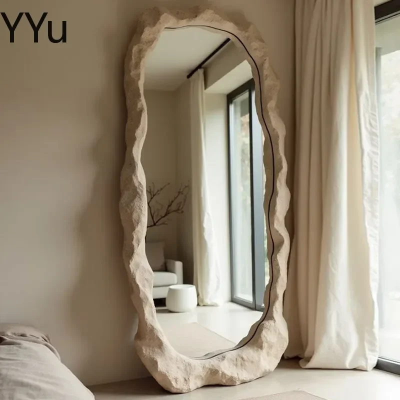 Girls Bedroom Floor Mirrors Aesthetic Designer Luxury Apartments Mirror Full Body European Modern Miroir Sur Pied Furniture Home
