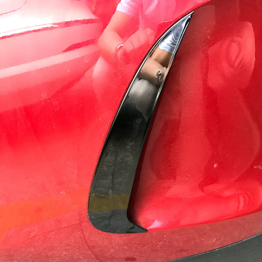 For Mercedes Benz E Class E Coupe 2 Door C238 W238 Rear Bumper Spoiler Side Canard Gloss Black Carbon Look