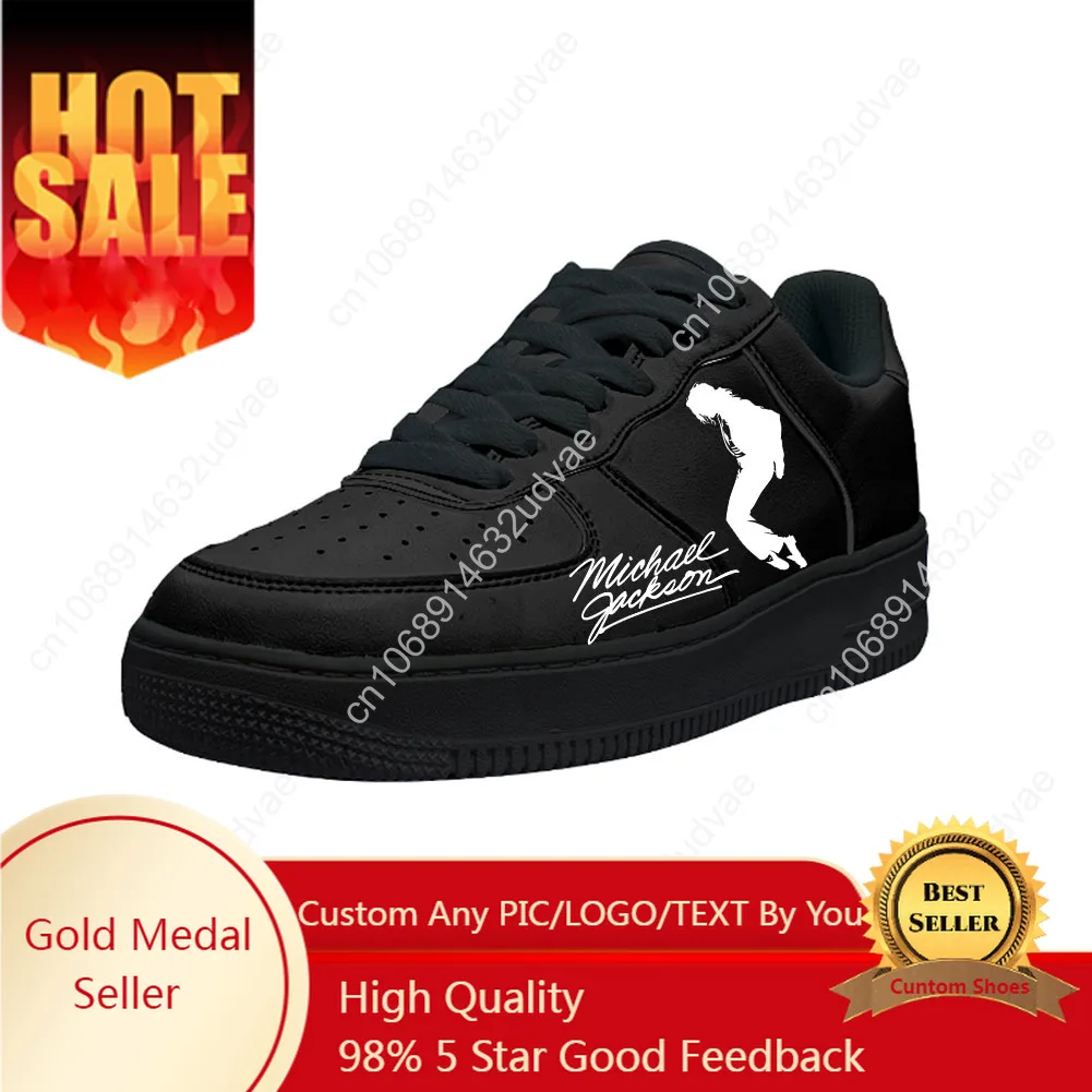

Michael Jackson Casual Shoes Platform Sneakers Mens Womens Teenager Flats Sneaker Custom Made Shoe 3D Kateboarding Footwear