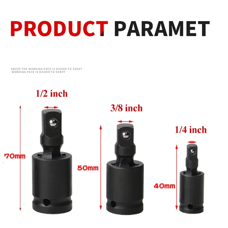 Imagem -06 - Impacto Universal Joint Grupo Difícil de Alcançar Fixadores Drive Chrome Moly u Acesso 1pc Pcs 1pc 3pcs