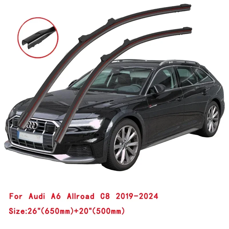 For Audi Allroad 2000-2024 Car Windshield Wiper Blade Front Windscreen Brushes Washer Accessories Cleaning Replacement Parts