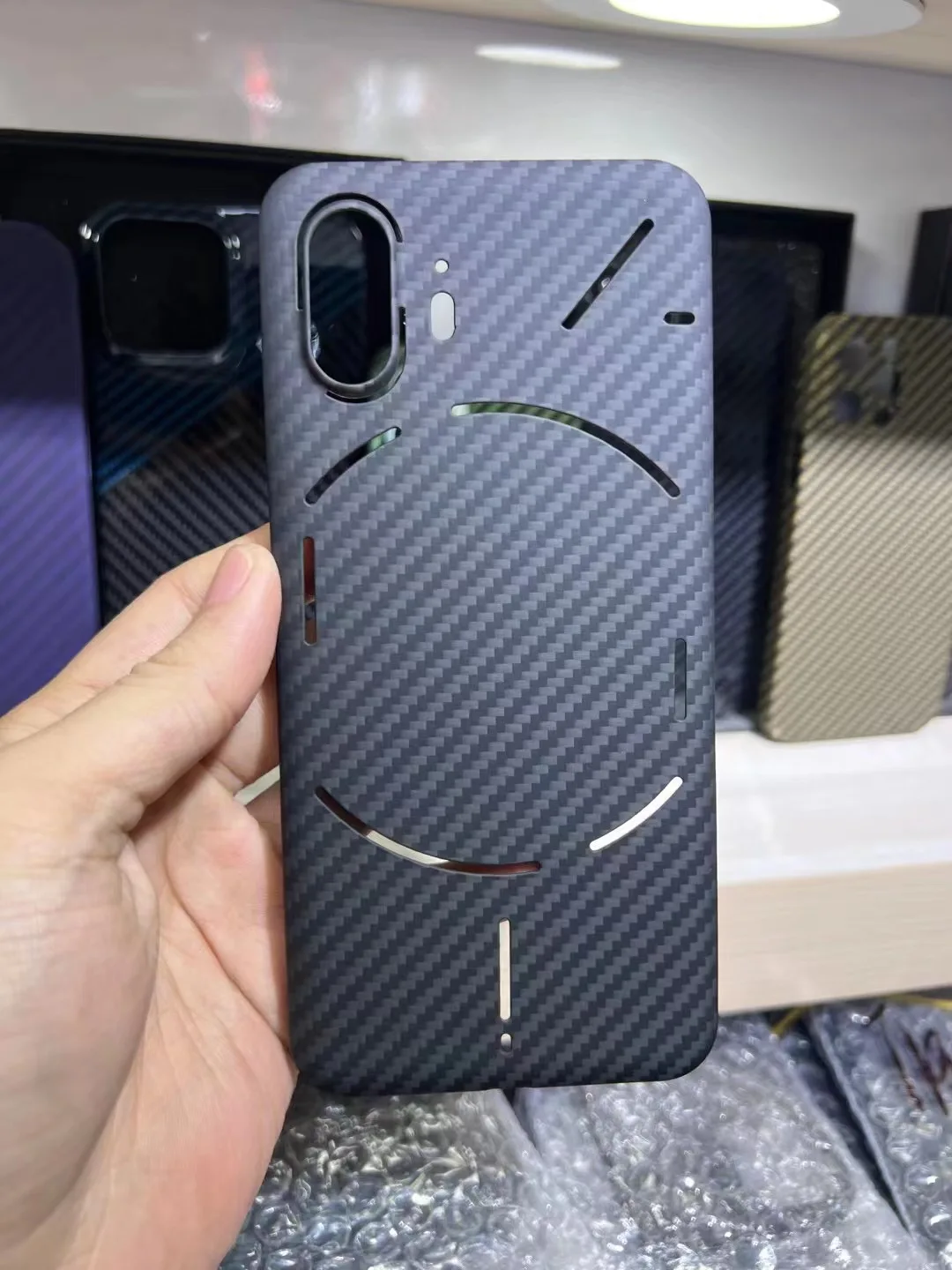 Shockproof Carbon Fiber Case For Nothing Phone 2 Aramid Fiber Phone Cover For Nothing Phone 2Case Accessories