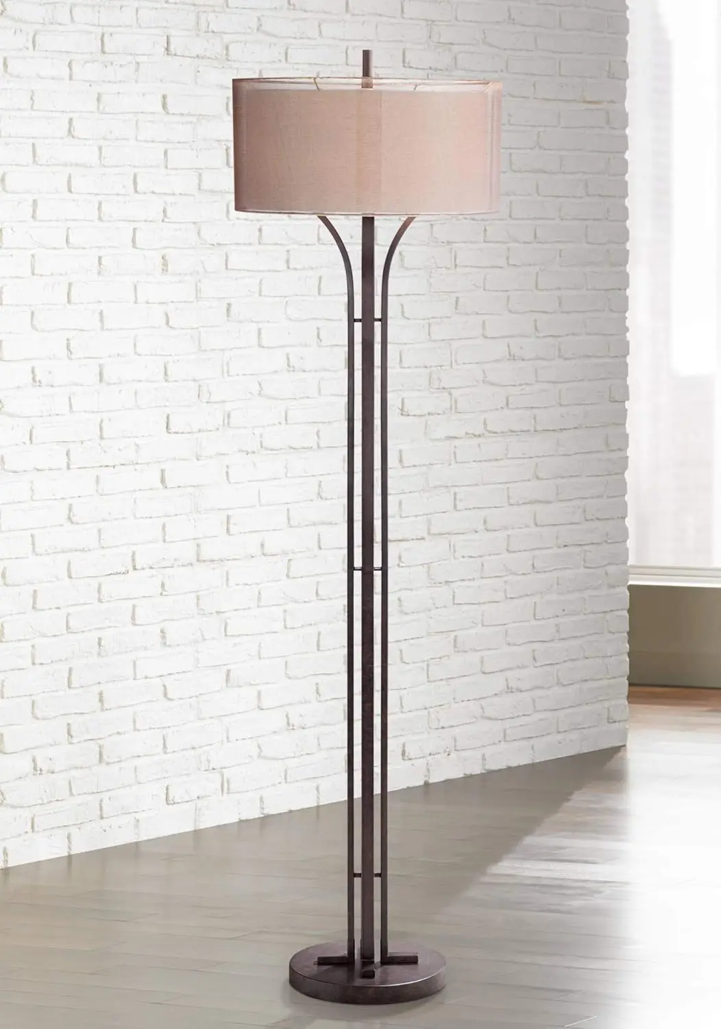 Franklin Iron Works Tristan Modern Standing Floor Lamp 64