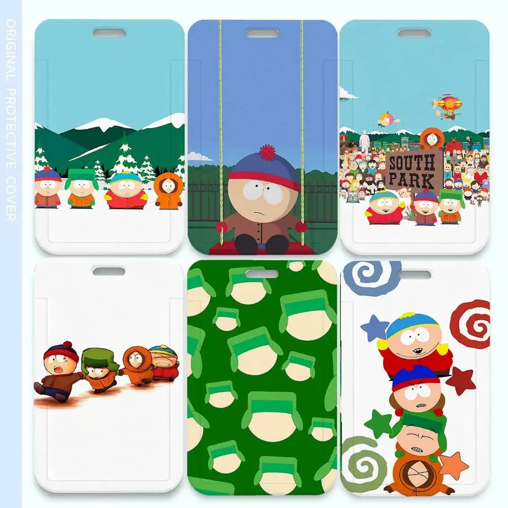 

Классический модный роскошный держатель для ID-карт S-South-Park с ремешком на шею, подарок для мужчин и женщин, для повседневного использования.