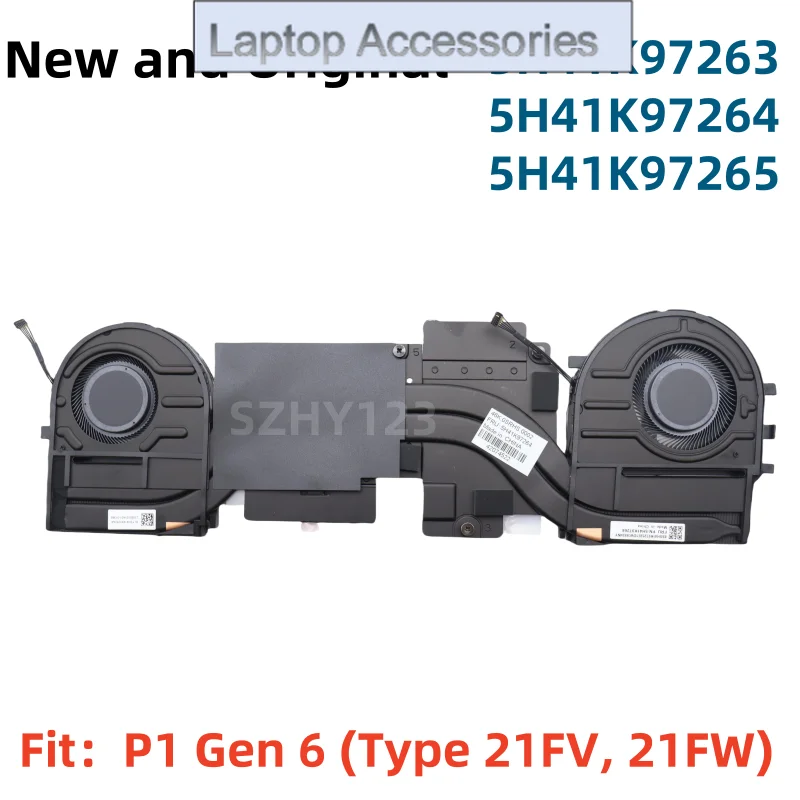 

Новый оригинальный вентилятор охлаждения процессора, радиатор-кулер для ноутбука Lenovo ThinkPad P1 Gen 6, 5H41K97263 5H41K97264 5H41K97265