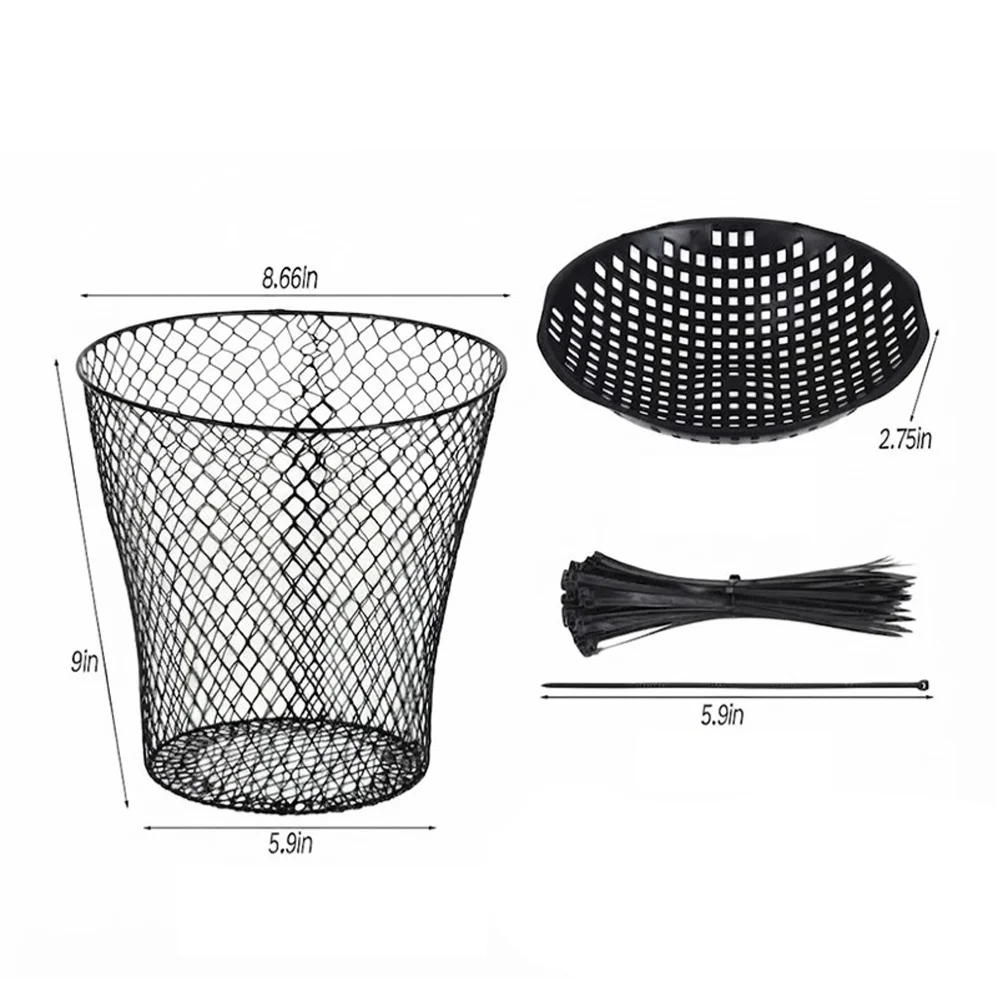 Metal Inground Worm Compost Bin With Breathable Grid Lids Outdoor Garden Vermicompost Worm Farm For Kitchen Waste Decomposition