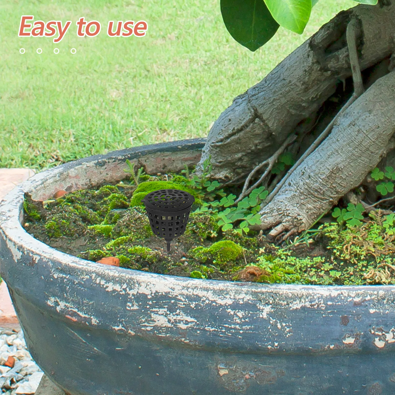 100Pcs Premium Plastic Fertilizer Baskets for Bonsai Orchid Flower Small Plants Easy Insert Dissolve Nutrients Garden Home Farm