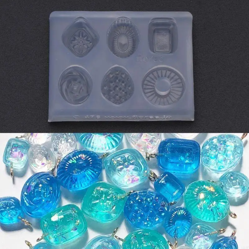 Mini Candy Pendant DIY Keychain Earrings Mold Resin Casing Jewelry Making Tools