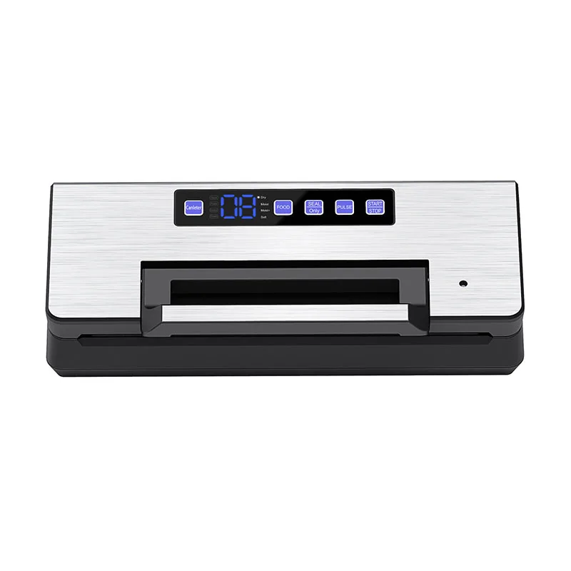 Vacuum Sealer Machine Dry Wet Mode Pulse Vacuum Canister Port Digital Display for Sous Vide Food Storage