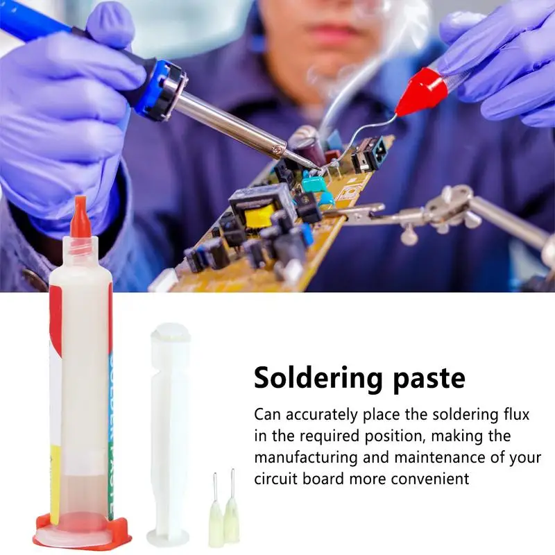 Solder Flux 10ml No-Clean Strongly Adhesive Paste For Welding DIY Soldering Accessories For Circuit Boards Telephones Metal